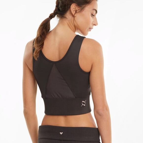 NEW Puma Exhale Yoga Crop Top x Cara Delavigne - Picture 4 of 7